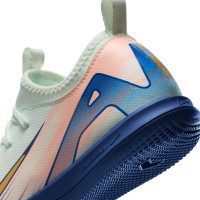 Nike Zoom Mercurial Vapor 16 Academy MDS Chaussures de Foot en Salle (IN) Enfants Vert Menthe Bleu Rose Doré