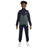 Nike Sportswear Survêtement Full-Zip Enfants Bleu Foncé Vert Blanc