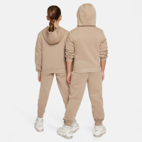 Nike Sportswear Club Fleece Survêtement à Capuche Full-Zip Enfants Marron Clair Blanc