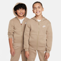 Nike Sportswear Club Fleece Survêtement à Capuche Full-Zip Enfants Marron Clair Blanc