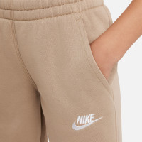 Nike Sportswear Club Fleece Survêtement à Capuche Full-Zip Enfants Marron Clair Blanc