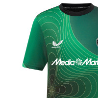 Castore Feyenoord Pre-Match Trainingsshirt 2024-2025 Groen Zwart Wit