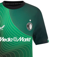 Castore Feyenoord Pre-Match Trainingsshirt 2024-2025 Groen Zwart Wit