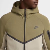 Nike Tech Fleece Sportswear Veste Vert Olive Gris Noir