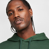 Nike Sportswear Club Fleece Sweat à Capuche Vert Foncé Blanc