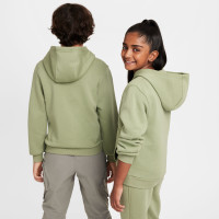 Nike Sportswear Club Fleece Hoodie Kids Lichtgroen Wit