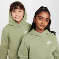 Nike Sportswear Club Fleece Hoodie Kids Lichtgroen Wit