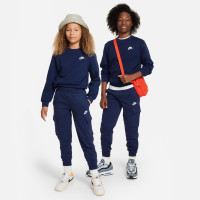 Nike Sportswear Club Fleece Sweat-Shirt Enfants Bleu Foncé Blanc