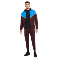 Nike Tech Fleece Sportswear Survêtement Bordeaux Bleu Clair Argenté Noir