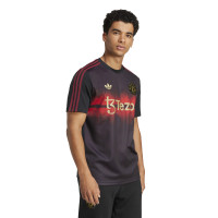 adidas Manchester United CNY T-Shirt 2024-2025 Noir Rouge Doré