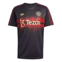 adidas Manchester United CNY T-Shirt 2024-2025 Noir Rouge Doré