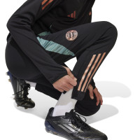 adidas Bayern München Trainingspak 1/4-Zip 2024-2025 Kids Zwart Groen Brons