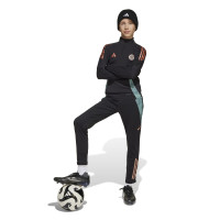 adidas Bayern München Trainingspak 1/4-Zip 2024-2025 Kids Zwart Groen Brons