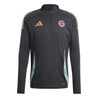 adidas Bayern Munich Haut d'Entraînement 1/4-Zip 2024-2025 Noir Vert Bronze