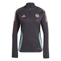adidas Bayern Munich Haut d'Entraînement 1/4-Zip 2024-2025 Femmes Noir Vert Bronze