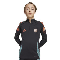 adidas Bayern München Trainingspak 1/4-Zip 2024-2025 Kids Zwart Groen Brons