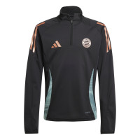 adidas Bayern München Trainingspak 1/4-Zip 2024-2025 Kids Zwart Groen Brons