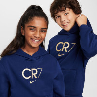 Nike CR7 Club Fleece Survêtement à Capuche Enfants Bleu Foncé Doré