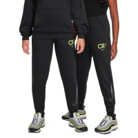 Nike CR7 Club Fleece Pantalon de Jogging Enfants Noir Néon Jaune Gris