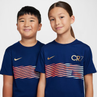 Nike CR7 Academy Maillot d'Entraînement Enfants Bleu Foncé Rose Doré
