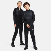 Nike Academy Winter Warrior Survêtement 1/4-Zip Enfants Noir Gris Foncé Argenté