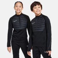 Nike Academy Winter Warrior Survêtement 1/4-Zip Enfants Noir Gris Foncé Argenté
