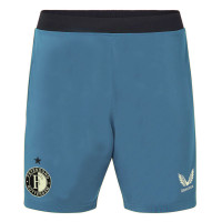 Pantalons d'entraînement Castore Feyenoord 2024-2025 pour femmes, bleu et vert