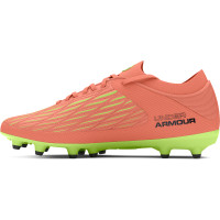 Under Armour Magnetico Pro 4.0 Gras Voetbalschoenen (FG) Oranje Groen