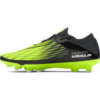 Under Armour Magnetico Elite 4.0 Gazon Naturel Chaussures de Foot (FG) Noir Vert