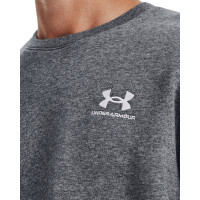 Under Armour Icon Fleece Crew Sweater Grijs Wit