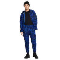Nike Tech Fleece Sportswear Camo Pantalon de Jogging Bleu Bleu Foncé Noir