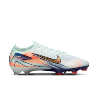 Nike Zoom Mercurial Vapor 16 Elite MDS Gazon Naturel Chaussures de Foot (FG) Vert Menthe Bleu Rose Doré