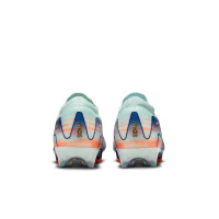 Nike Zoom Mercurial Vapor 16 Elite MDS Gazon Naturel Chaussures de Foot (FG) Vert Menthe Bleu Rose Doré