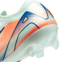 Nike Zoom Mercurial Vapor 16 Elite MDS Gazon Naturel Chaussures de Foot (FG) Vert Menthe Bleu Rose Doré