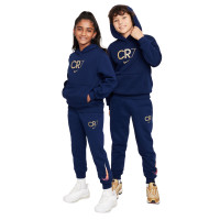 Nike CR7 Club Fleece Survêtement à Capuche Enfants Bleu Foncé Doré