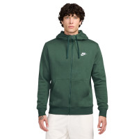 Nike Sportswear Club Fleece Gilet Vert Foncé Blanc