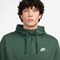Nike Sportswear Club Fleece Gilet Vert Foncé Blanc