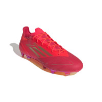 adidas F50 Elite Gazon Naturel Chaussures de Foot (FG) Rouge Doré