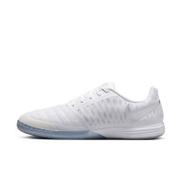 Nike Lunargato II Chaussures de Foot en Salle (IN) Blanc Argenté