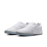 Nike Lunargato II Chaussures de Foot en Salle (IN) Blanc Argenté