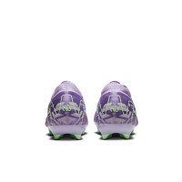 Nike Zoom Mercurial Vapor 16 Pro Gazon Naturel Chaussures de Foot (FG) Enfants Violet Clair Jaune Clair