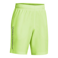 Under Armour Woven Wordmark Trainingsbroekje Kids Felgroen Zwart