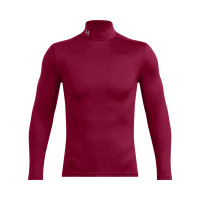 Under Armour ColdGear Elite Ondershirt Bordeauxrood Zilver