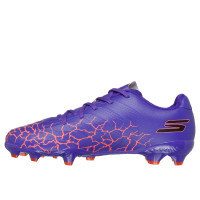 Skechers SKX_1.5 Gras Voetbalschoenen (FG) Kids Paars Oranje Zwart