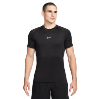Nike Pro Ondershirt Korte Mouwen Wit Zwart