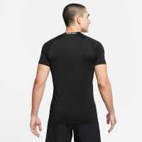 Nike Pro Ondershirt Korte Mouwen Wit Zwart