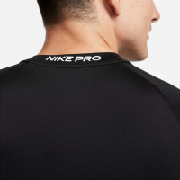 Nike Pro Ondershirt Korte Mouwen Wit Zwart