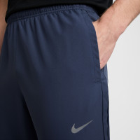 Nike Miler Repel Survêtement Full-Zip Bleu Foncé Argenté