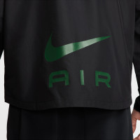 Nike Sportswear Air Woven Trainingspak Full-Zip Zwart Groen Zilver
