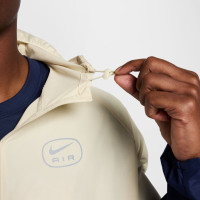 Nike Sportswear Air Survêtement Full-Zip Woven Bleu Foncé Beige Rouge Argenté